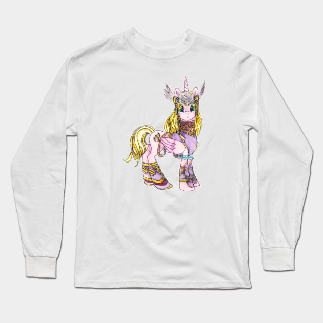 Silmeria Valpony Long Sleeve T-Shirt by Dragon Lady Artistry